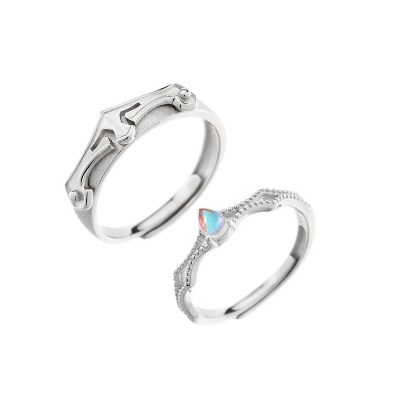 Princess and Knight Couple Rings