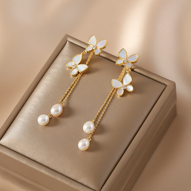Butterfly Tassel Earrings