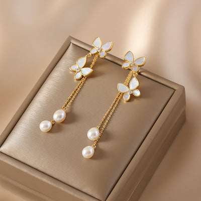 Butterfly Tassel Earrings