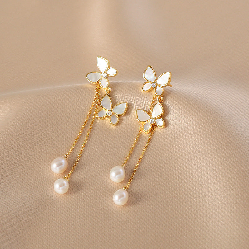 Butterfly Tassel Earrings
