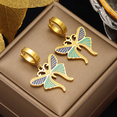 Colorful Butterfly Earrings