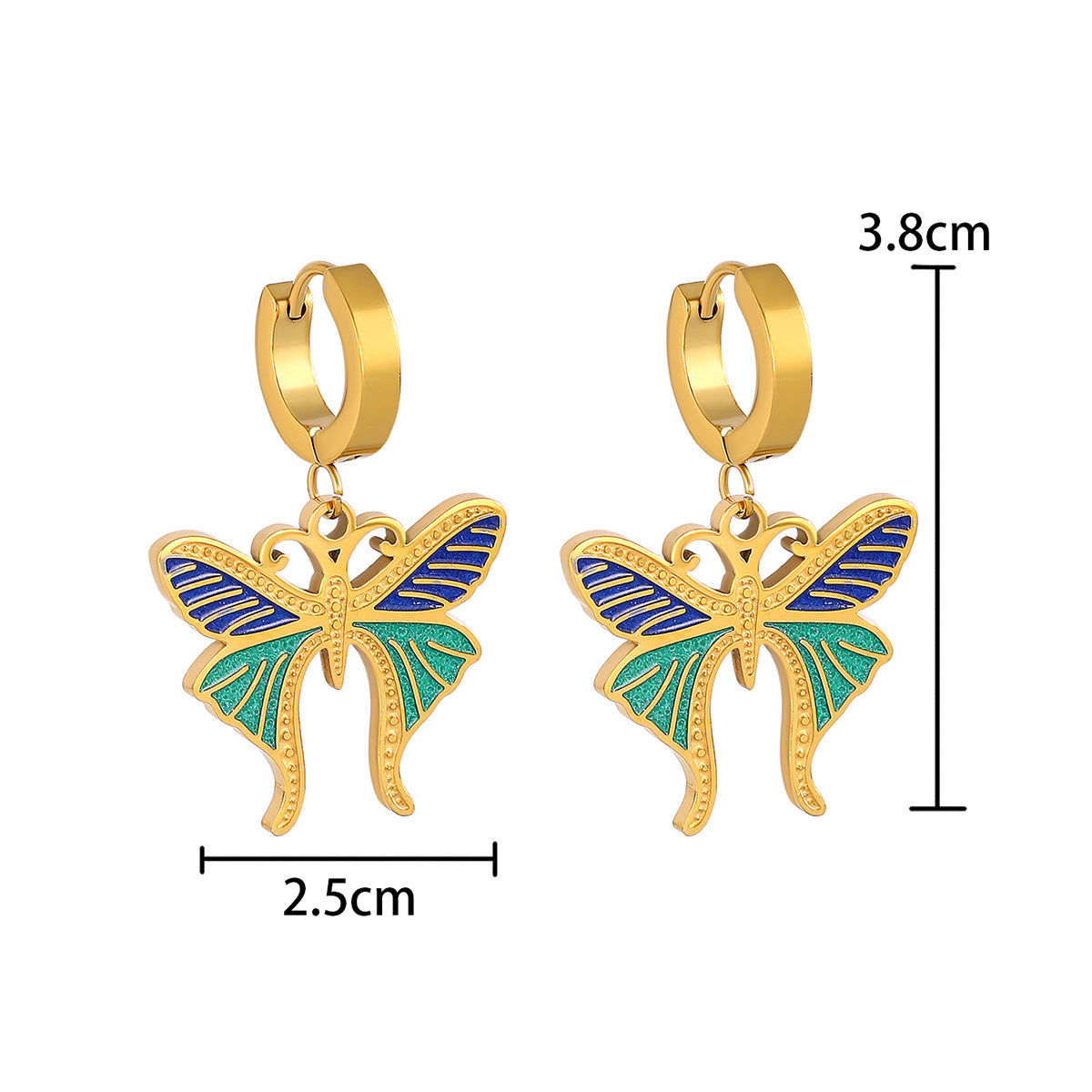 Colorful Butterfly Earrings