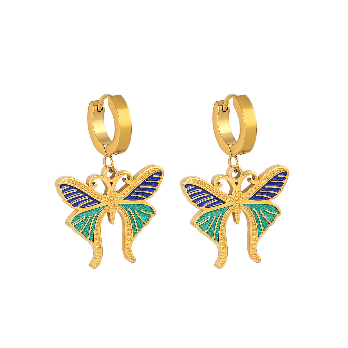 Colorful Butterfly Earrings